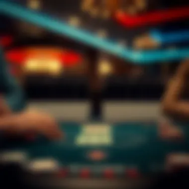 Illustration of blackjack strategy chart