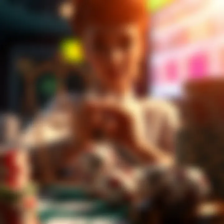 Visual representation of legal considerations in online gambling