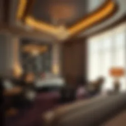 Luxury hotel room showcasing elegant decor