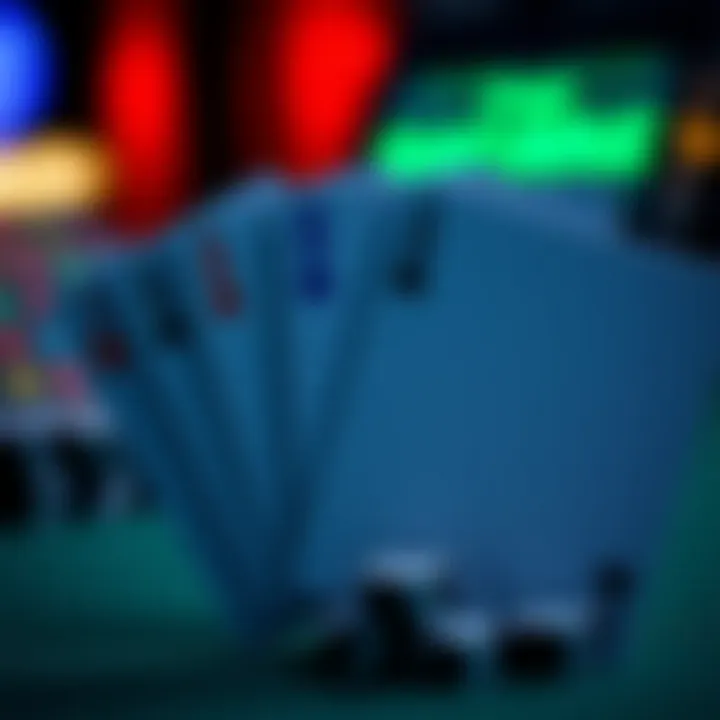 Close-up of Baccarat card values and their significance