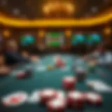 A captivating online poker table showcasing various game types