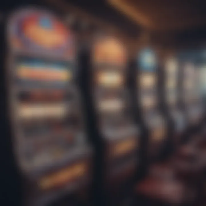 An engaging view of the vibrant slot machines at Island View Casino