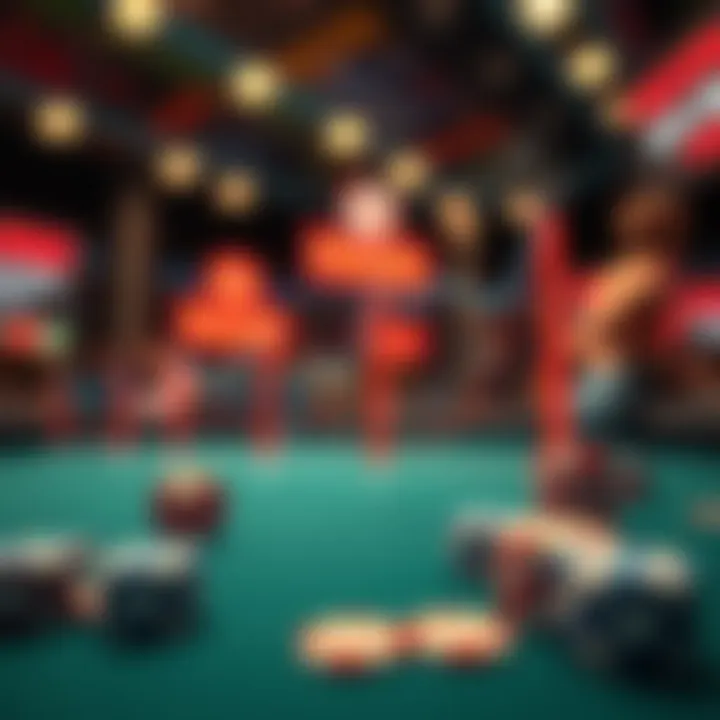 An analytical graph depicting trends in online gambling