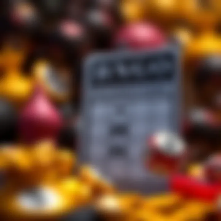 Close-up view of a winning Bingo card