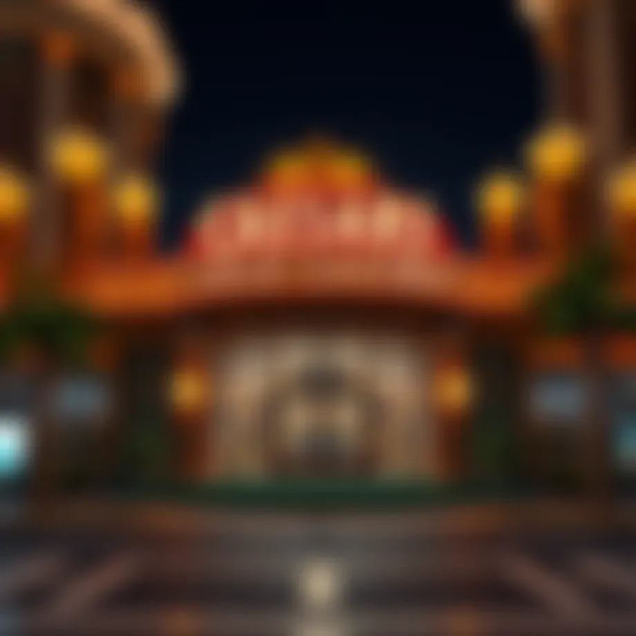 Exterior view of Caesars Isle Casino showcasing its grandeur