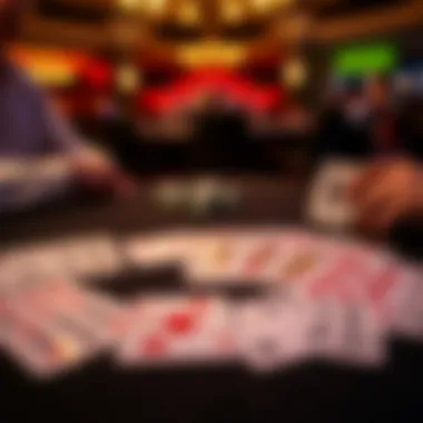 Strategic cards spread out, illustrating effective blackjack strategies