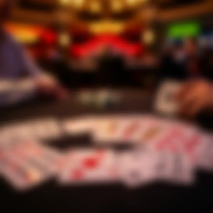 Strategic cards spread out, illustrating effective blackjack strategies