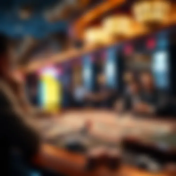 Exciting moment at a craps table during free play