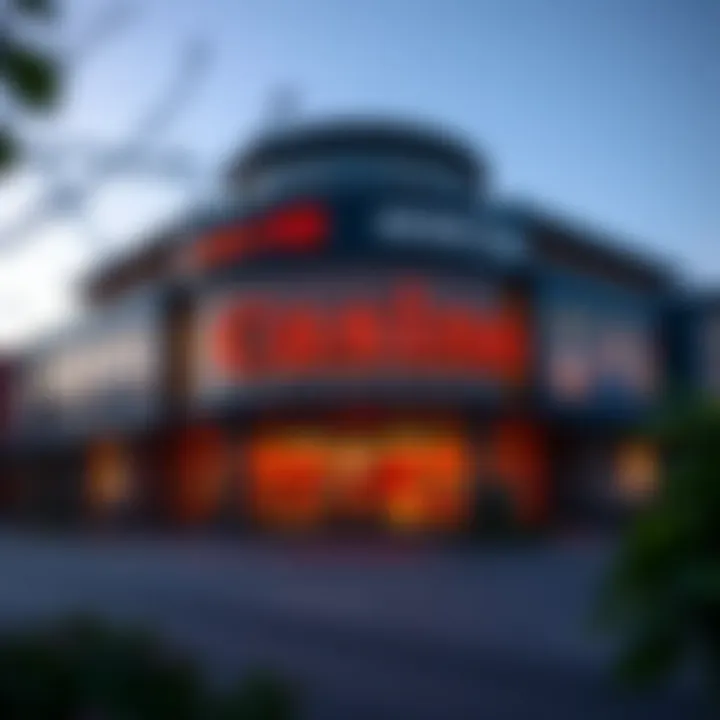 Exterior view of Casino NB Moncton showcasing modern architecture