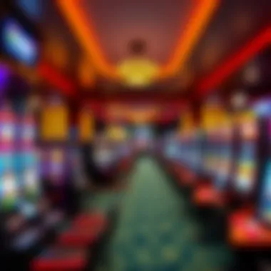 Gaming floor at Casino NB with vibrant slot machines and tables