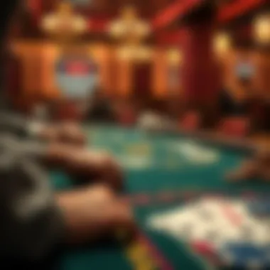 Infographic illustrating strategic betting techniques in blackjack