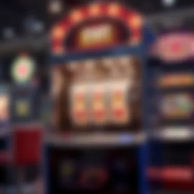 Illustration depicting the mechanics of a slot machine's internal components