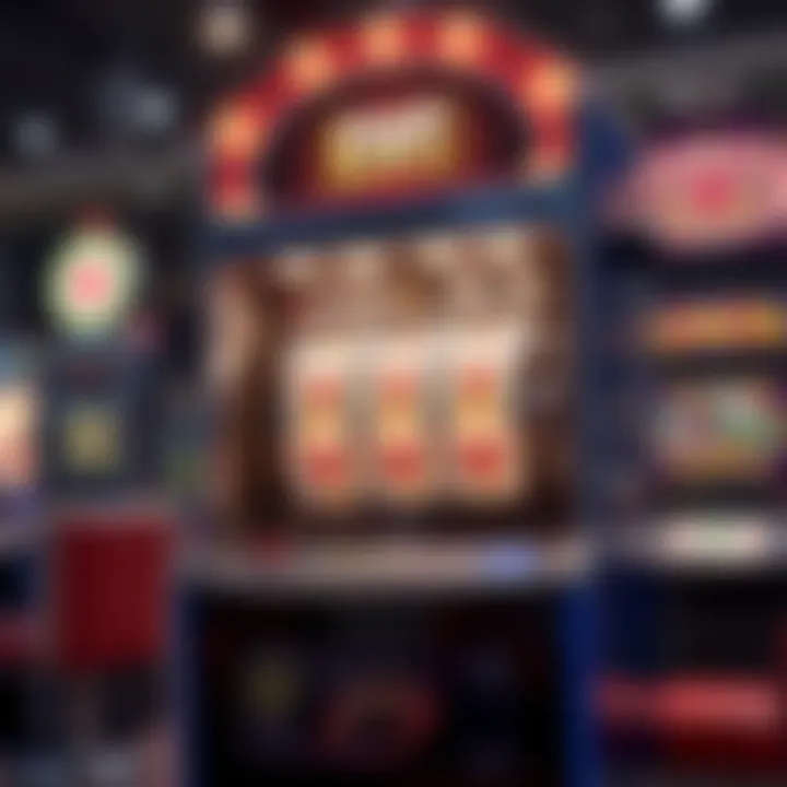 Illustration depicting the mechanics of a slot machine's internal components