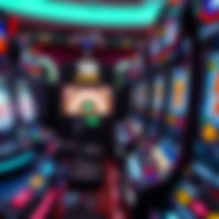 Graphic representation of random number generation in slot machines