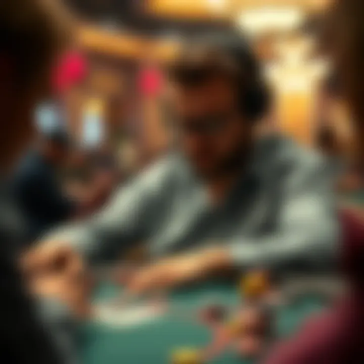 A player showcasing their strategic skills at a poker table