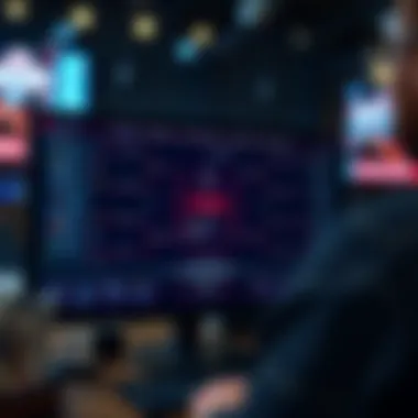 Bracket analysis on a digital screen