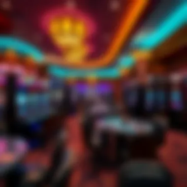 Interior gaming area showcasing diverse gaming options