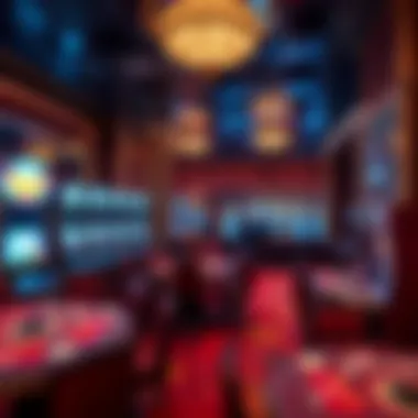 Casino gaming area inside a hotel