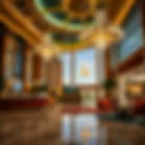 Luxurious hotel lobby in Atlantic City