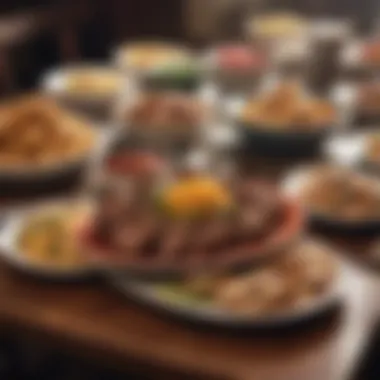 Buffalo Wild signature dishes served on a table