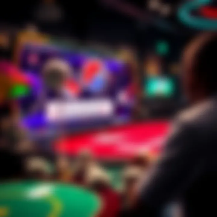 Technological interface of an online poker platform