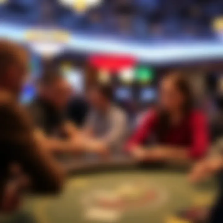 Visitors enjoying a lively table game