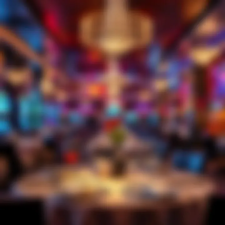 Gourmet dining experience within a casino