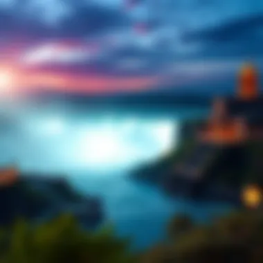 Stunning view of Niagara Falls integrated with casino ambiance