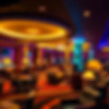 Relaxing lounge area with comfortable seating and ambient lighting