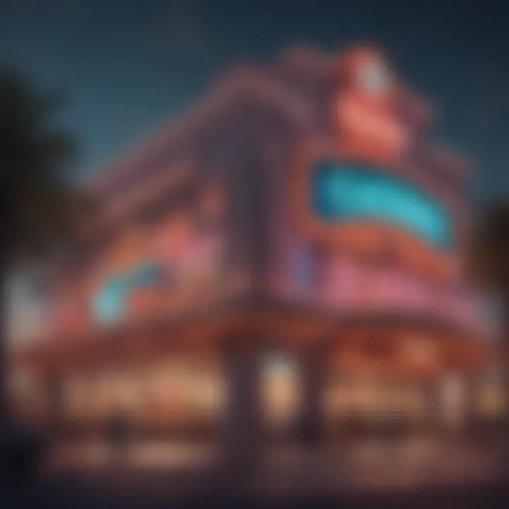 Vibrant view of a Florida casino exterior