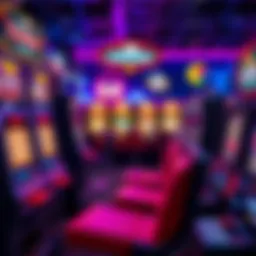 Colorful array of online slot machines displayed on a screen