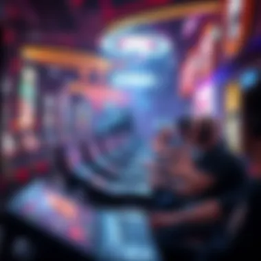 A digital landscape illustrating the technological evolution in gaming.