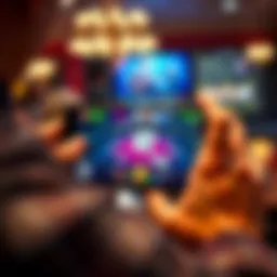 Texas Hold'em gameplay on a smartphone