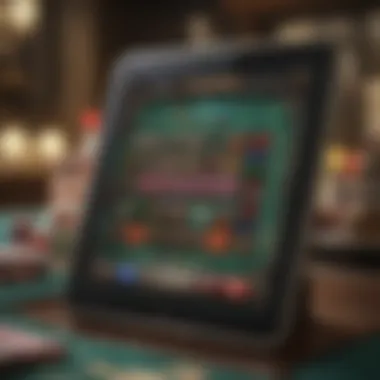 User Interface of a Video Poker App An engaging interface of a popular video poker app