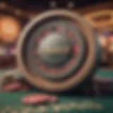 Casino bonus code concept with a vibrant background