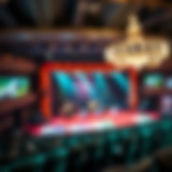 Entertainment stage featuring live performances at the casino