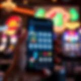 User interface showcasing NJ Lottery app features