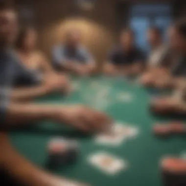 A virtual poker table showcasing an online cash game