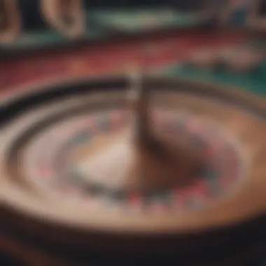 A virtual roulette wheel in action