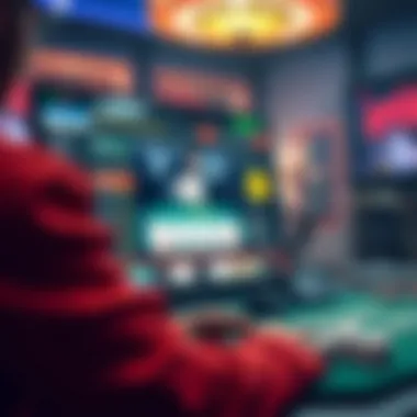 Screenshot of a popular online poker platform