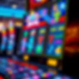 Colorful online slot machine interface