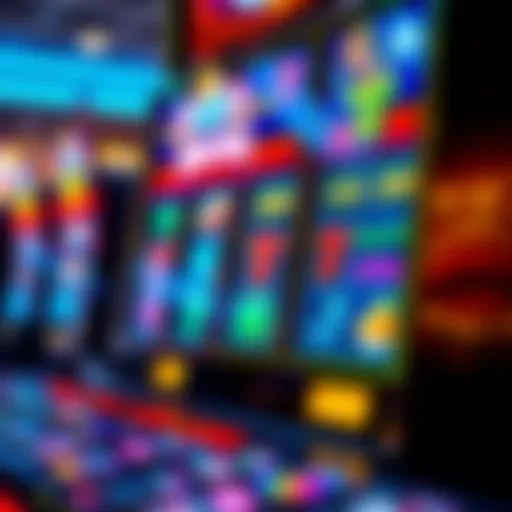 Colorful online slot machine interface
