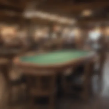 A selection of used poker tables available for purchase at a local store.