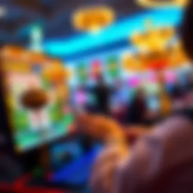 Engaging Online Casino Game Experience Close-up of online casino game interface