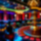 Elegant roulette wheel showcasing vibrant colors and a luxurious setting