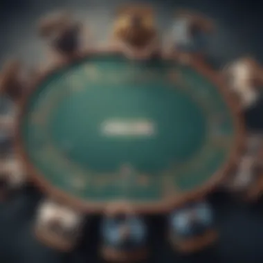 Aerial View of Poker Tournament An aerial view of a Royal Caribbean poker tournament in action