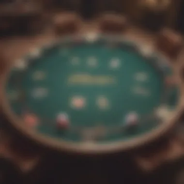 Overview of Sit and Go poker table setup