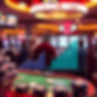 Charts and graphs illustrating the growth of sports betting in casinos