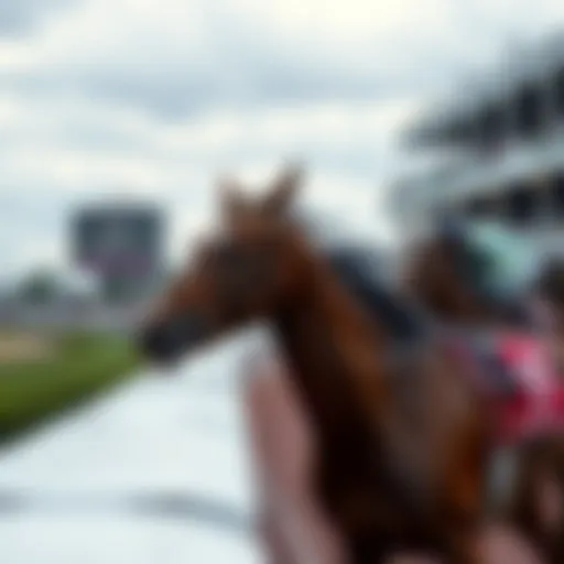 Thoroughbred racing at Belmont Park