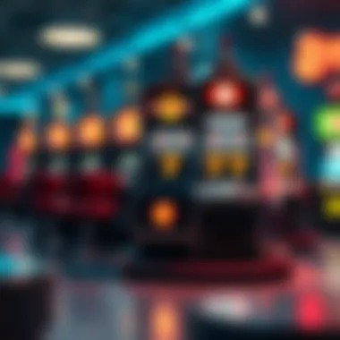 Illustration depicting the mechanics of the Super 8 slot machine and its payout system